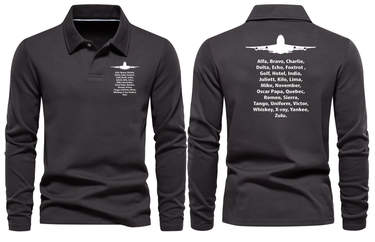 BOEING 747 LONG SLEEVE POLO